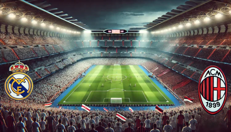 Gran partido de Real Madrid contra Milan